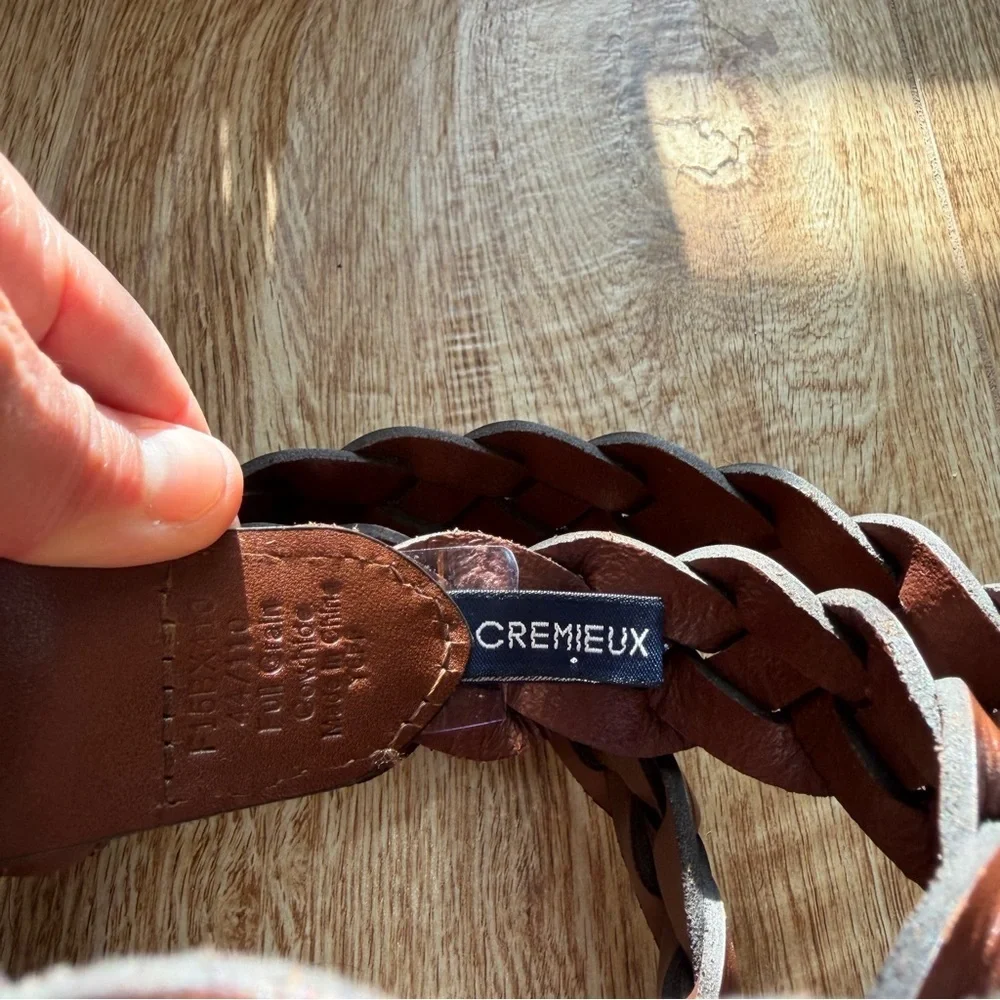Daniel Cremieux Braided Leather Belt Cowhide Large
